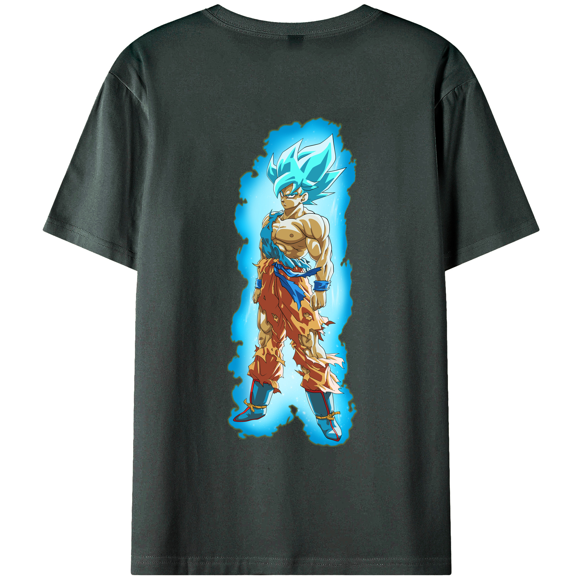 （画像用） ドラゴンボール 孫悟空（そん ごくう）Son Goku カカロット DRAGON BALL Kakarotto 綿100％ メンズ半袖Tシャツ（バックプリント） 通気性